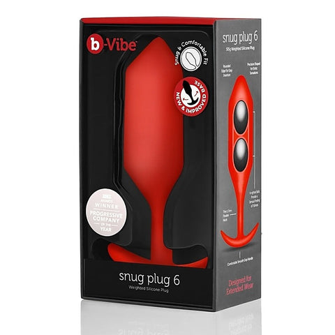 Snug Plug 6 Weighted Silicone Butt Plug by B-Vibe