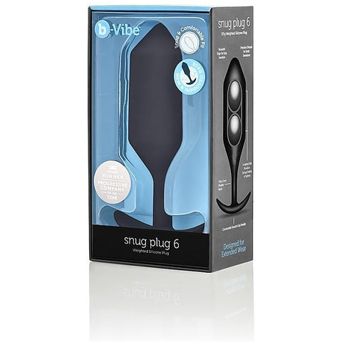 Snug Plug 6 Weighted Silicone Butt Plug by B-Vibe