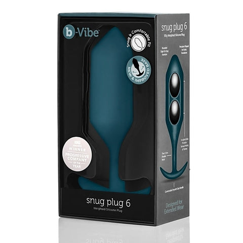Snug Plug 6 Weighted Silicone Butt Plug by B-Vibe