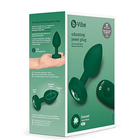 Vibrating Jewels Remote Control Butt Plug by B-Vibe