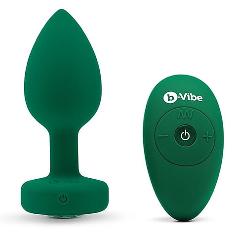 Vibrating Jewels Remote Control Butt Plug by B-Vibe