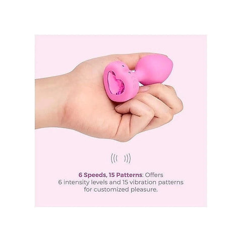 Remote-Controlled Vibrating Heart Plug by B-Vibe