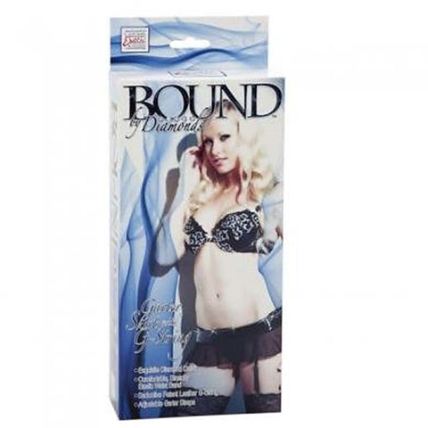 Bound By Diamonds Garter Skirt With G-String