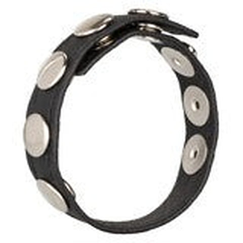 Ares Leather Multi Snap Cock Ring by California Exotics