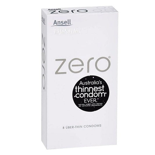 Zero Uber Thin Condoms 8 Pack by Ansell
