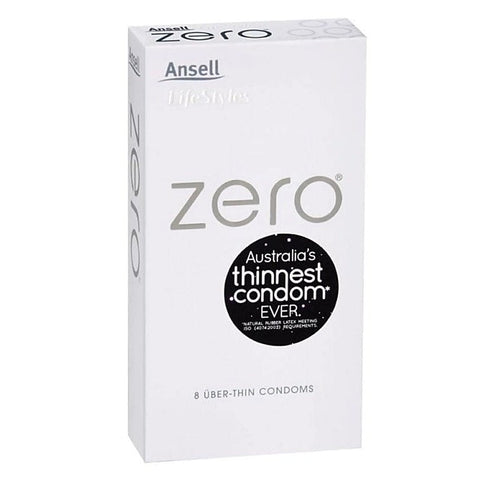 Zero Uber Thin Condoms 8 Pack by Ansell