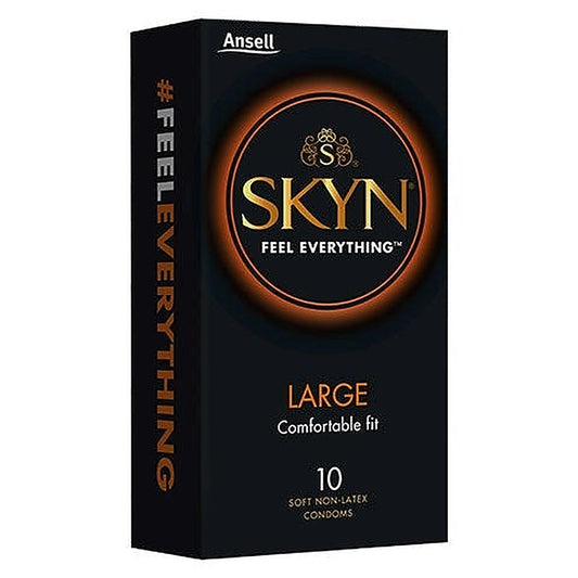 SKYN Large Non Latex Condoms 10 Pack by Ansell