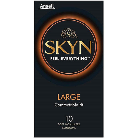 SKYN Large Non Latex Condoms 10 Pack by Ansell