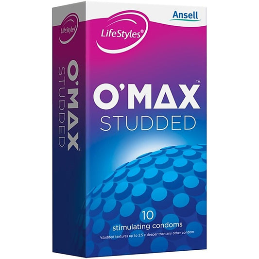 LifeStyles O-Max Condoms 10 Pack by Ansell