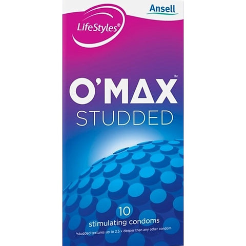 LifeStyles O-Max Condoms 10 Pack by Ansell