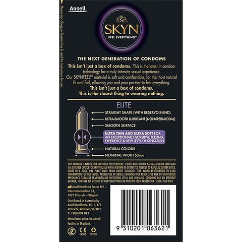 SKYN Elite Non Latex Condom by Ansell
