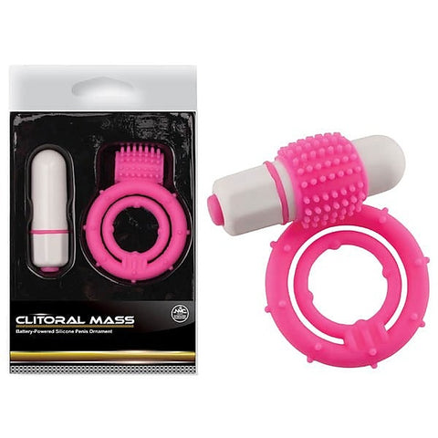 Clitoral Mass Waterproof Vibrating Cock and Ball Rings