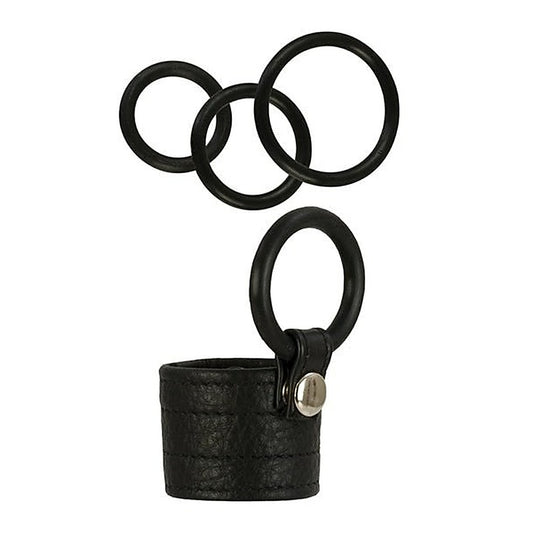 Adonis Zeus Leather Cock Ring by California Exotics