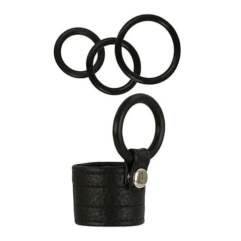 Adonis Zeus Leather Cock Ring by California Exotics