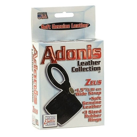 Adonis Zeus Leather Cock Ring by California Exotics