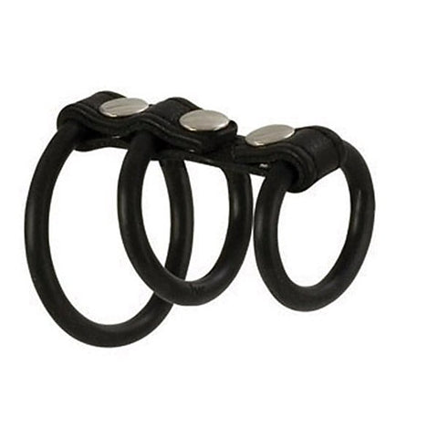 Adonis Triton Leather Cock Ring by California Exotics