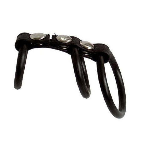 Adonis Triton Leather Cock Ring by California Exotics