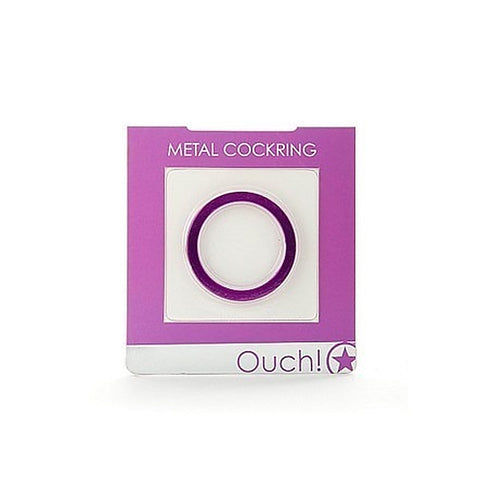 Ouch Metal Cock Ring by Shots Toys