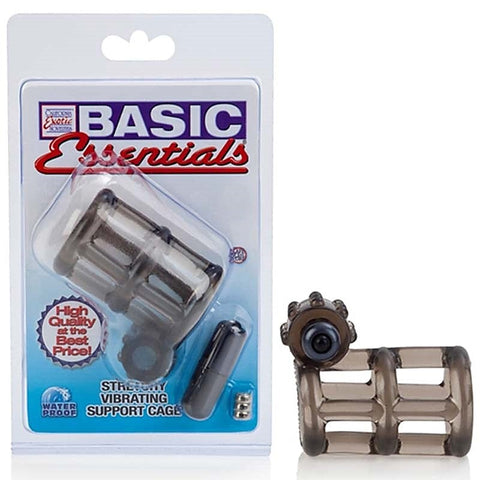Basic Essentials Stretchy Vibrating Support Cock Cage