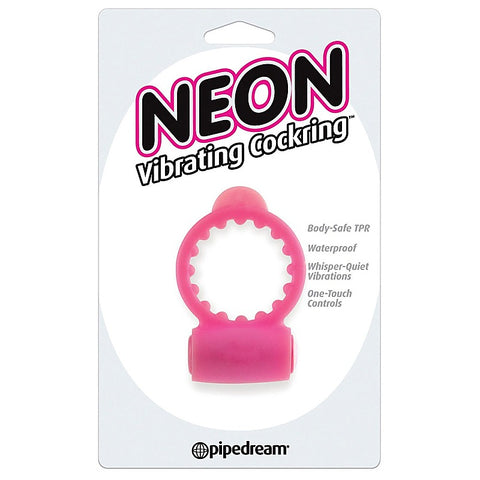 Neon Stretchy and Vibrating Cock Ring by Pipedream