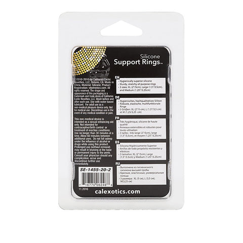 Silicone Support Stretchy Cock Rings Set