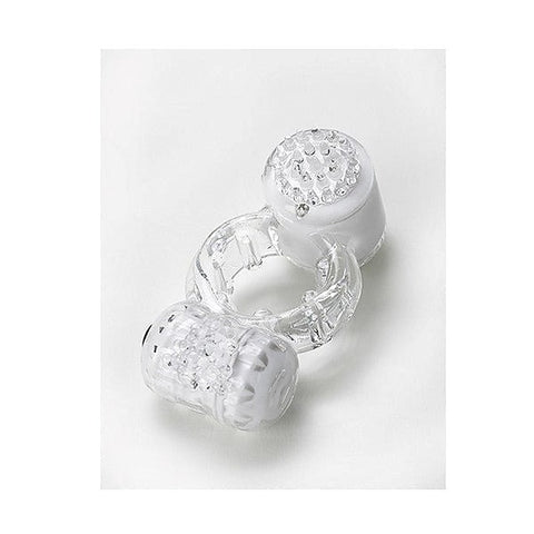 Duet Cock Ring Clear by Vibratex