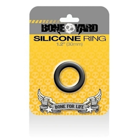 Boneyard Silicone Cock Ring Black 30MM by C1R Releasing