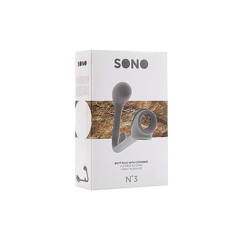 No. 3 Butt Plug With Cock Ring by Sono