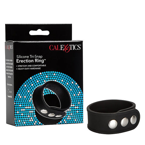 Silicone Tri-Snap Erection Enhancer Cock Ring