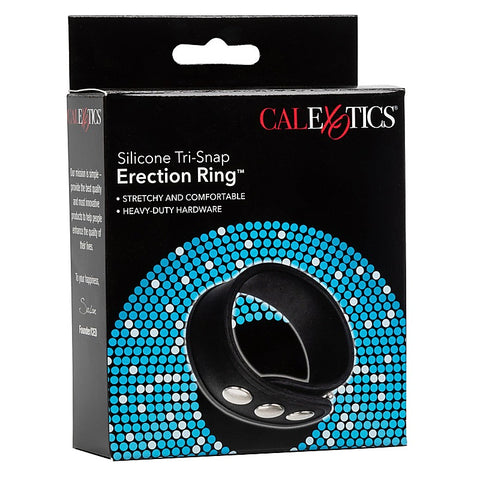 Silicone Tri-Snap Erection Enhancer Cock Ring