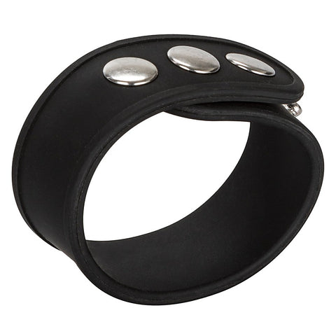Silicone Tri-Snap Erection Enhancer Cock Ring