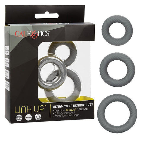 Link Up Ultra-Soft Ultimate Stretchy Male Cock Ring Set