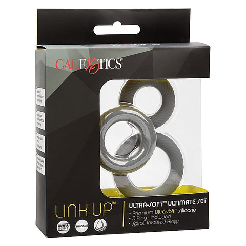 Link Up Ultra-Soft Ultimate Stretchy Male Cock Ring Set