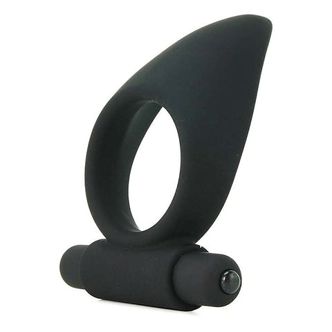 Vibro Silicone Cock Ring with Taint Teaser by XR Brands
