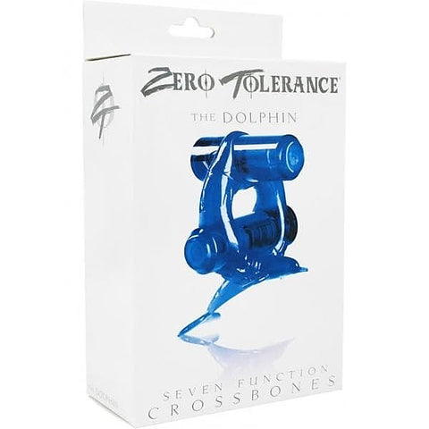 Crossbones Diving Dolphin Double Bullet Cock Ring by Evolved