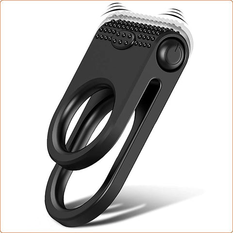 Twins Vibrator Erection Enhancer Cock Ring by BDStyle