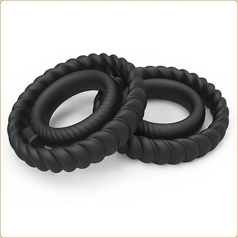 Silicone Dual Textured Penis Ring by BDStyle