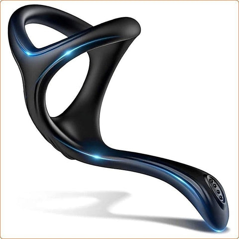 Silicone Triangle Penis Ring with Teasing Tail by BDStyle