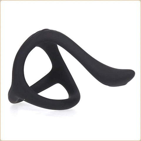 Silicone Triangle Penis Ring with Teasing Tail by BDStyle
