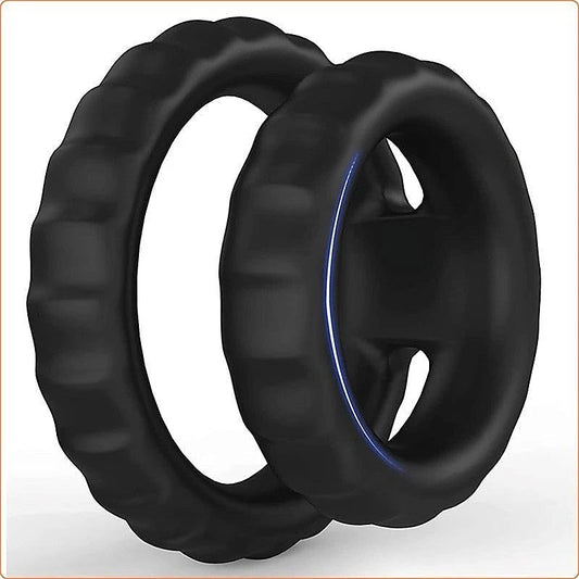 Silicone Dual Cock Ring by BDStyle