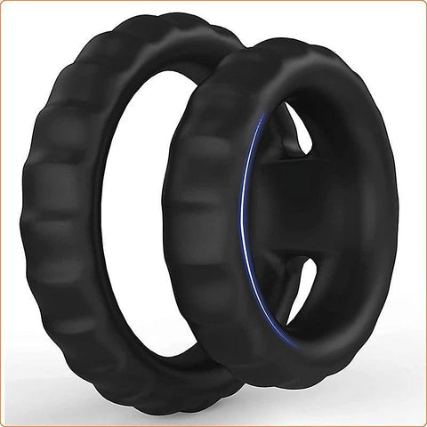 Silicone Dual Cock Ring by BDStyle