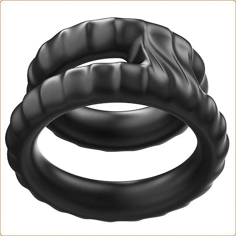 Silicone Dual Cock Ring by BDStyle