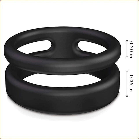 Silicone Dual Penis Ring by BDStyle