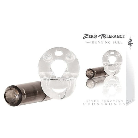 Crossbones Running Bull Single Bullet Cock Ring by Evolved
