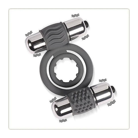 Double Bullet Cock Ring by BDStyle