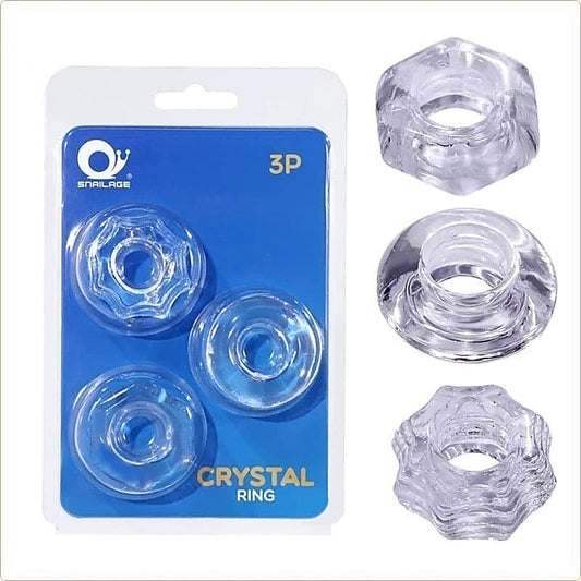 Crystal Cock Ring Set by BDStyle