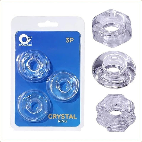 Crystal Cock Ring Set by BDStyle