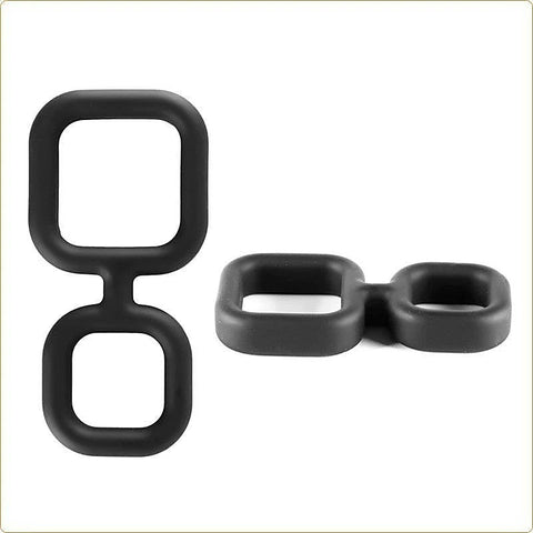 X-MEN Liquid Silicone Double Cock Ring by BDStyle