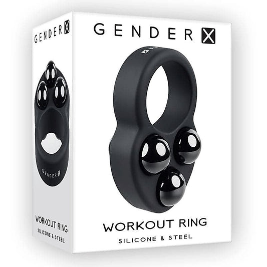 Silicone Workout Cock Ring with Removable Weights by Evolved