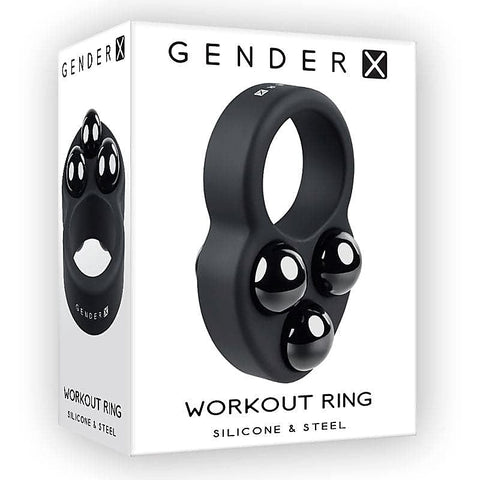 Silicone Workout Cock Ring with Removable Weights by Evolved
